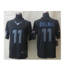 Nike New England Patriots 11 Julian Edelman Black Limited Impact NFL Jersey