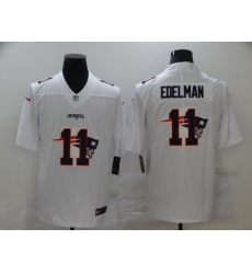 Nike New England Patriots 11 Julian Edelman White Shadow Logo Limited Jersey
