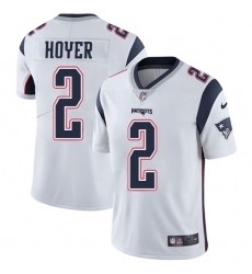 Nike New England Patriots 2 Brian Hoyer White Men Stitched NFL Vapor Untouchable Limited Jersey