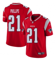 Nike New England Patriots 21 Adrian Phillips Red Men Stitched NFL Limited Inverted Legend Jersey