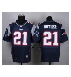 Nike New England Patriots 21 Malcolm Butler blue Elite NFL Jersey