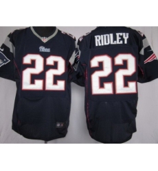 Nike New England Patriots 22 Stevan Ridley Blue Elite Nike NFL Jersey
