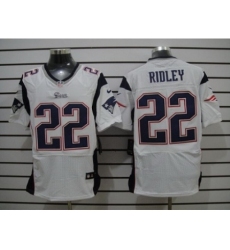 Nike New England Patriots 22 Stevan Ridley White Elite NFL Jersey