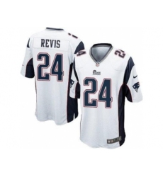 Nike New England Patriots 24 Darrelle Revis White Game NFL Jersey