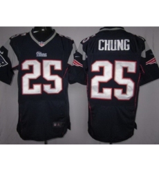 Nike New England Patriots 25 Patrick Chung Blue Elite NFL Jersey