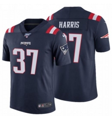 Nike New England Patriots 37 Damien Harris Navy 100th Season Vapor Untouchable Limited Jersey