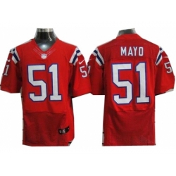 Nike New England Patriots 51 Jerod Mayo Red Elite NFL Jersey