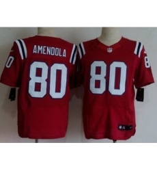 Nike New England Patriots 80 Danny Amendola Red Elite NFL Jersey