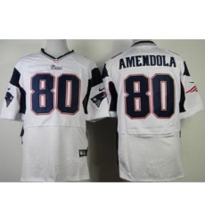Nike New England Patriots 80 Danny Amendola White Elite NFL Jersey