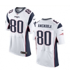 Nike New England Patriots #80 Danny Amendola White Men 27s Stitched NFL New Elite Jersey