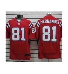 Nike New England Patriots 81 Aaron Hernandez Red Elite jerseys