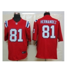 Nike New England Patriots 81 Aaron Hernandez red Limited NFL Jersey