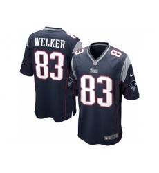 Nike New England Patriots 83 Wes Welker blue Game NFL Jersey