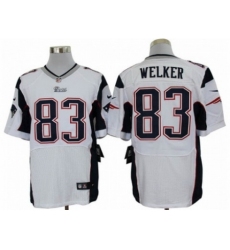 Nike New England Patriots 83 Wes Welker white Elite NFL Jersey