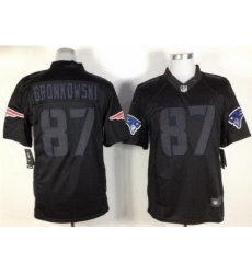 Nike New England Patriots 87 Rob Gronkowski Black LIMITED Impact NFL Jersey