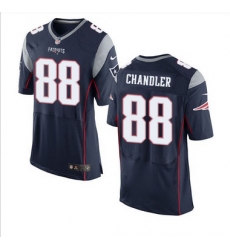 Nike New England Patriots #88 Scott Chandler Navy Blue Team Color Men 27s Stitched NFL New Elite Jersey