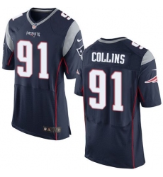 Nike New England Patriots #91 Jamie Collins Navy Blue Team Color Men 27s Stitched NFL New Elite Jersey