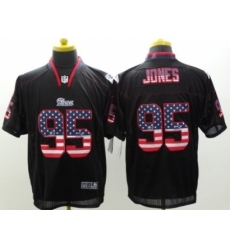 Nike New England Patriots 95 Chandler Jones Black Elite USA Flag Fashion NFL Jersey