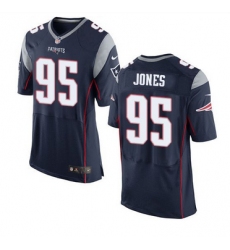 Nike New England Patriots #95 Chandler Jones Navy Blue Team Color Men 27s Stitched NFL New Elite Jersey
