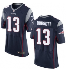 Nike Patriots #13 Phillip Dorsett Navy Blue Team Color Mens Stitched NFL Elite Jersey