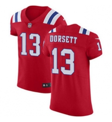 Nike Patriots #13 Phillip Dorsett Red Alternate Mens Stitched NFL Vapor Untouchable Elite Jersey