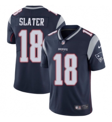 Nike Patriots #18 Matt Slater Navy Blue Team Color Mens Stitched NFL Vapor Untouchable Limited Jersey