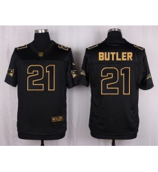 Nike Patriots #21 Malcolm Butler Black Mens Stitched NFL Elite Pro Line Gold Collection Jersey