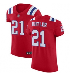 Nike Patriots #21 Malcolm Butler Red Alternate Mens Stitched NFL Vapor Untouchable Elite Jersey