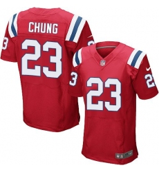 Nike Patriots #23 Patrick Chung Red Alternate Mens Stitched NFL Elite Jersey
