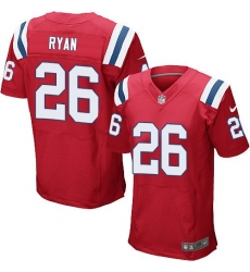 Nike Patriots #26 Logan Ryan Red Alternate Mens Stitched NFL Elite Jersey