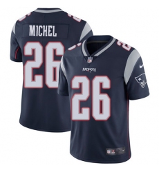 Nike Patriots #26 Sony Michel Navy Blue Team Color Mens Stitched NFL Vapor Untouchable Limited Jersey