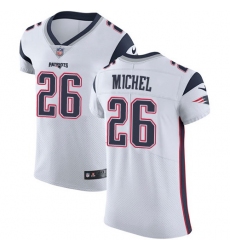 Nike Patriots #26 Sony Michel White Mens Stitched NFL Vapor Untouchable Elite Jersey