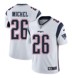 Nike Patriots #26 Sony Michel White Mens Stitched NFL Vapor Untouchable Limited Jersey