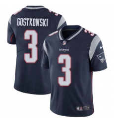 Nike Patriots #3 Stephen Gostkowski Navy Blue Team Color Mens Stitched NFL Vapor Untouchable Limited Jersey
