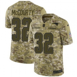 Nike Patriots #32 Devin McCourty Camo Mens Stitched NFL Limited 2018 Salute To Service Jersey