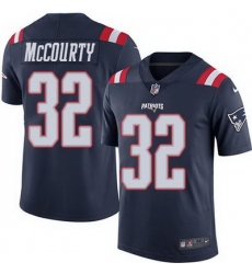 Nike Patriots #32 Devin McCourty Navy Blue Mens Stitched NFL Limited Rush Jersey