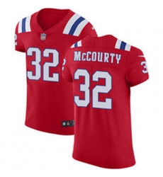 Nike Patriots #32 Devin McCourty Red Alternate Mens Stitched NFL Vapor Untouchable Elite Jersey