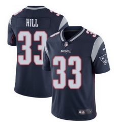Nike Patriots #33 Jeremy Hill Navy Blue Team Color Mens Stitched NFL Vapor Untouchable Limited Jersey