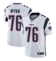 Nike Patriots #76 Isaiah Wynn White Mens Stitched NFL Vapor Untouchable Limited Jersey