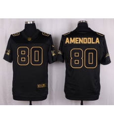 Nike Patriots #80 Danny Amendola Black Mens Stitched NFL Elite Pro Line Gold Collection Jersey