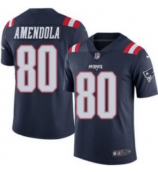 Nike Patriots #80 Danny Amendola Navy Blue Mens Stitched NFL Limited Rush Jersey