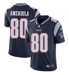 Nike Patriots #80 Danny Amendola Navy Blue Team Color Mens Stitched NFL Vapor Untouchable Limited Jersey