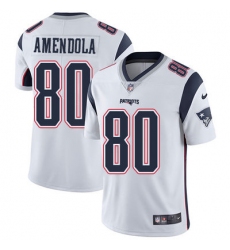 Nike Patriots #80 Danny Amendola White Mens Stitched NFL Vapor Untouchable Limited Jersey