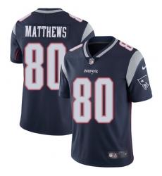 Nike Patriots #80 Jordan Matthews Navy Blue Team Color Mens Stitched NFL Vapor Untouchable Limited Jersey