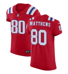 Nike Patriots #80 Jordan Matthews Red Alternate Mens Stitched NFL Vapor Untouchable Elite Jersey