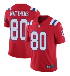 Nike Patriots #80 Jordan Matthews Red Alternate Mens Stitched NFL Vapor Untouchable Limited Jersey