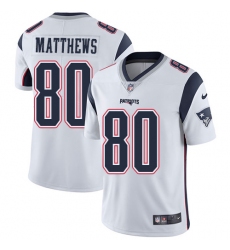 Nike Patriots #80 Jordan Matthews White Mens Stitched NFL Vapor Untouchable Limited Jersey