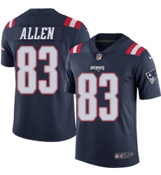 Nike Patriots #83 Dwayne Allen Navy Blue Mens Stitched NFL Limited Rush Jersey