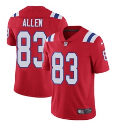 Nike Patriots #83 Dwayne Allen Red Alternate Mens Stitched NFL Vapor Untouchable Limited Jersey
