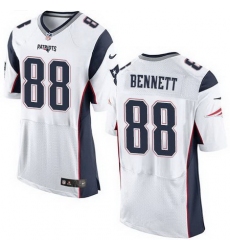 Nike Patriots #88 Martellus Bennett White Men Stitched NFL Elite Jersey